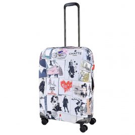 Suitcase cover chatte